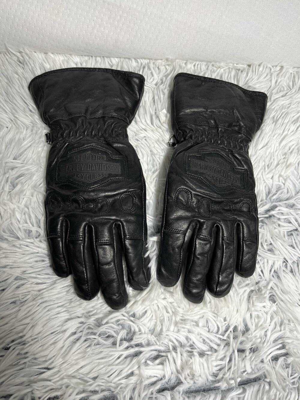 HARLEY DAVIDSON WOMEN'S XSMALL THERMOLITE Windshielder Gauntlet Leather Gloves